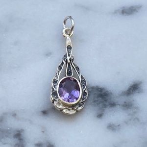 Vintage Genuine Amethyst Pendant